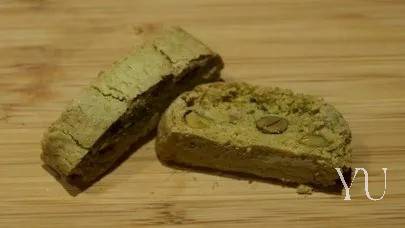 Gluten Free Biscotti made with Matcha