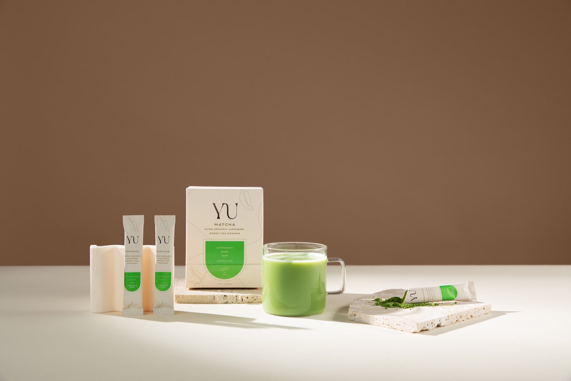 Yu Organic Ceremonial Grade Matcha in a Mug